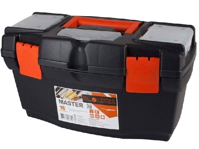 Ящик для инструментов MASTER 16 черн/оранж 6004